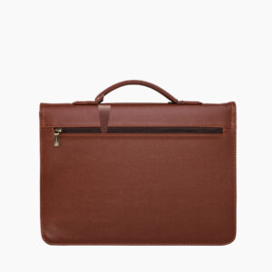 Cartable "Horizon" en cuir - Vue arrière