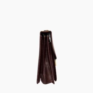 Cartable en cuir "Élégie" - Vue de profil