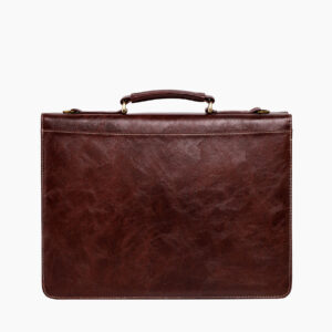 Cartable "Élégie" en cuir - Vue arrière