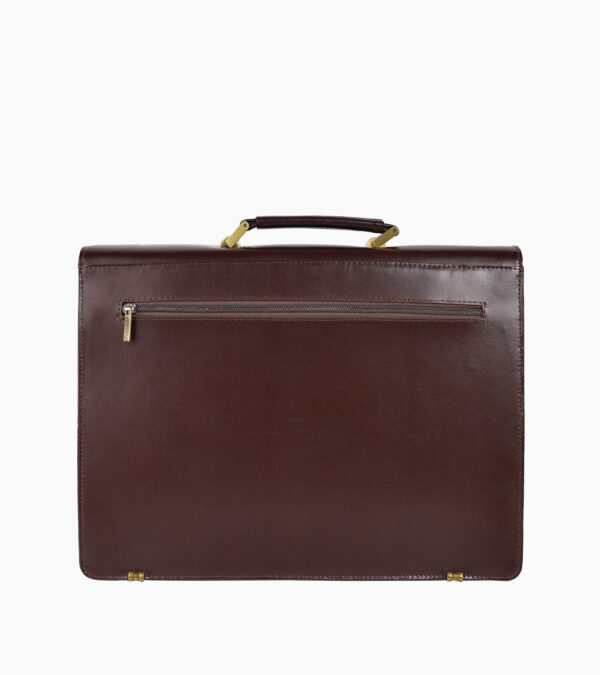 Cartable "Sérénité" en cuir - Vue arrière