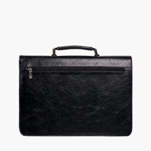 Cartable "Kairos" en cuir - Vue arrière