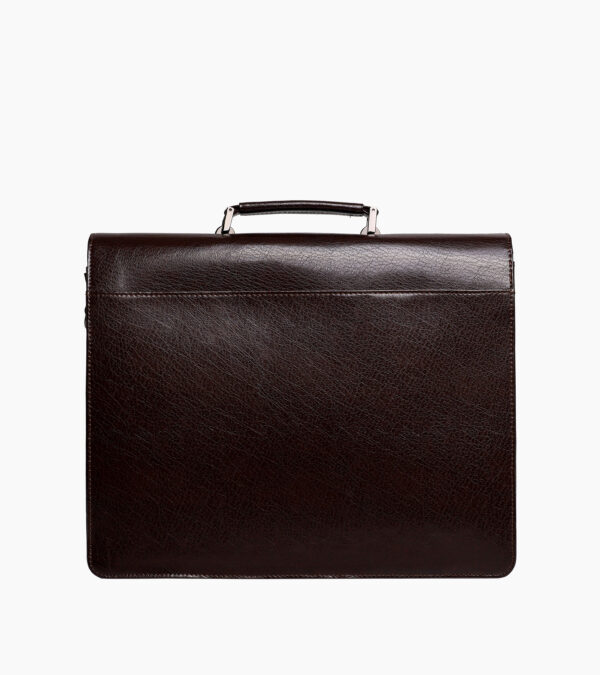 Cartable "Essence" en cuir - Vue arrière