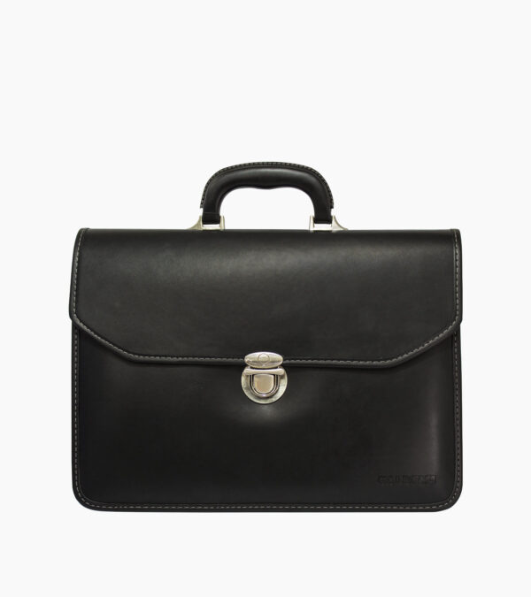 Cartable en PU "Équinoxe" - Vue de face