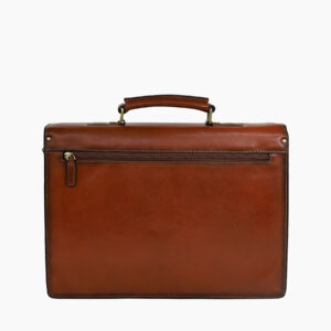 Cartable "Méridien" en cuir - Vue arrière