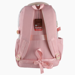 Sac à dos scolaire Brooklyn – Polyester résistant | collège & lycée | GOLDEN SBM - Rose – Image 3