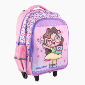 Sac à dos Chariot – a roulette | Primaire | GOLDEN SBM - Mauve – Image 4