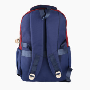 Sac à dos KIMBERLEY  – Style rétro, compartiments spacieux, polyester résistant | Collège & lycée | GOLDEN SBM - Rouge – Image 3