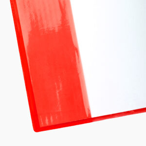 Protège-cahier A4 « Cristal » brillant – Ultra résistant | GOLDEN SBM Rouge – Image 3