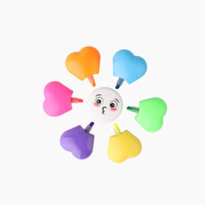 Surligneurs fantaisie – Fleur 6 couleurs | Design ludique & compact | GOLDEN SBM – Image 2