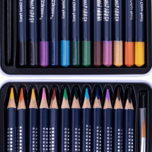 CRAYONS DE COULEURS AQUARELLE DE 12 BOITE METALLIQUE GIORGIONE 46301 – Image 3