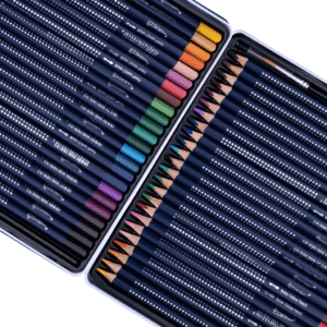 CRAYONS DE COULEURS AQUARELLE DE 24 BOITE METALLIQUE GIORGIONE 46302 – Image 3