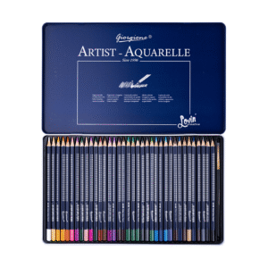 CRAYONS DE COULEURS AQUARELLE DE 36 BOITE METALLIQUE GIORGIONE 46303 – Image 3