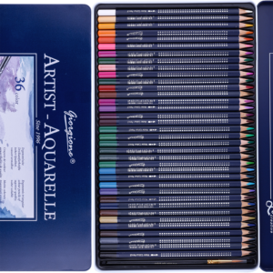 CRAYONS DE COULEURS AQUARELLE DE 36 BOITE METALLIQUE GIORGIONE 46303 – Image 4