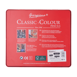 CRAYONS DE COULEURS DE 24 BOITE METALLIQUE GIORGIONE 46305 – Image 4