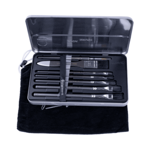 PINCEAUX KIT DE 8 PCS POILS LOUP BOITE METAL GIORGIONE 46403 – Image 4