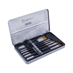 PINCEAUX KIT DE 8 PCS NYLON BOITE METAL GIORGIONE 46405 – Image 1