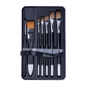 PINCEAUX KIT DE 8 PCS NYLON BOITE METAL GIORGIONE 46405 – Image 5