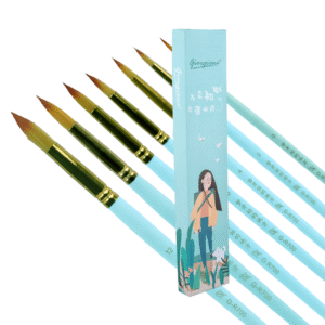 PINCEAUX KIT DE 7 PCS BOIS VERT BOITE GIORGIONE 46423 – Image 4