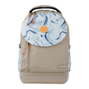 Sac à dos – Design Ergonomique | Scolaire & Bureau | GOLDEN SBM – Beige – Image 1