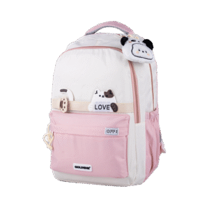 Sac à dos Doci Love – Design Tendance | Maternelle & Primaire | GOLDEN SBM – Rose – Image 1