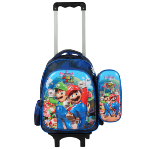 Sac à dos Préscolaire Chariot – 12 Litres, 2 Pièces | Maternelle & Primaire | GOLDEN SBM – Mario – Image 1