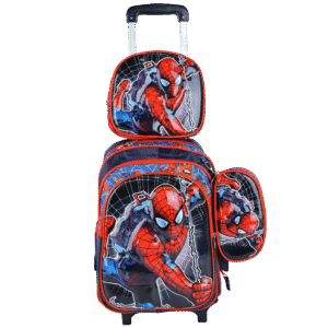 Sac à Dos Lycée Chariot – 19 Litres, Grande Capacité | Collège & Lycée | GOLDEN SBM – Spider-Man – Image 1