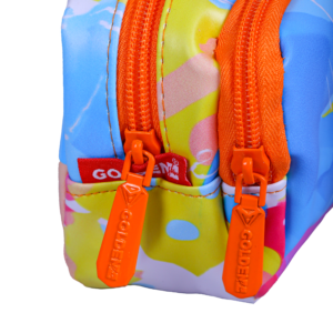 Trousse Rectangulaire Big Stitch – Grand Format | Maternelle & Primaire | GOLDEN SBM – Stitch / Orange – Image 2