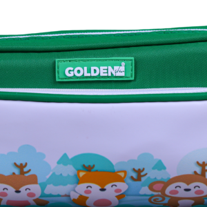 Trousse Rectangulaire Jungle Animals – Motif Animaux de la Jungle | Maternelle & Primaire | GOLDEN SBM – Vert – Image 3