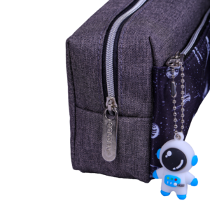 Trousse Rectangulaire Astro – Design Moderne | Scolaire & Bureau | GOLDEN SBM – Gris – Image 3