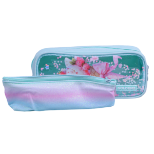 Trousse Rectangulaire Rainbow – Design Arc-en-ciel | Scolaire & Bureau | GOLDEN SBM – Vert – Image 3