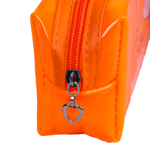 Trousse Rectangulaire – Transparente et Pratique | Scolaire & Bureau | GOLDEN SBM – Orange – Image 3