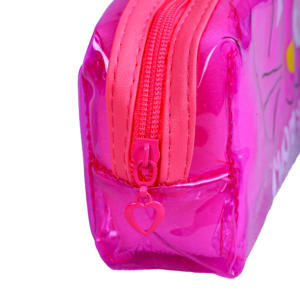 Trousse Rectangulaire – Transparente et Pratique | Scolaire & Bureau | GOLDEN SBM – Rose – Image 3