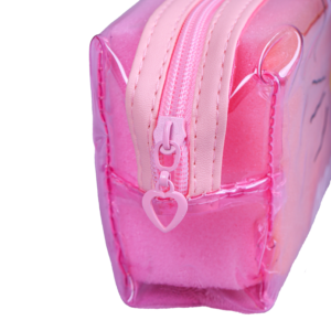 Trousse Rectangulaire – Transparente | Scolaire & Bureau | GOLDEN SBM – Saumon – Image 3