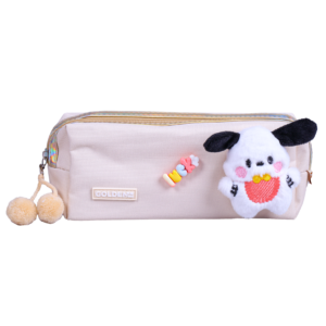 Trousse Rectangulaire Cuty – Design Élégant | Maternelle & Primaire | GOLDEN SBM – Beige – Image 4