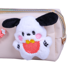 Trousse Rectangulaire Cuty – Design Élégant | Maternelle & Primaire | GOLDEN SBM – Beige – Image 3