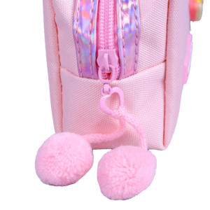 Trousse Rectangulaire Cuty – Design Pratique | Maternelle & Primaire | GOLDEN SBM – Rose – Image 3