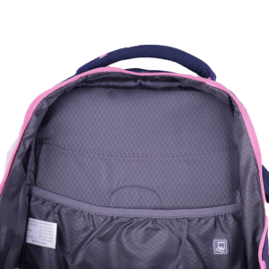 Sac à dos Adolescent Orthopédique – Grand Volume 104L | Collège & Lycée | GOLDEN SBM – Rose – Image 2