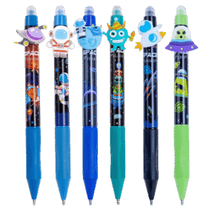 Stylo Fantaisie Effaçable – Encre effaçable, Design Space | Scolaire & Bureau | GOLDEN SBM – Motifs Espace – Image 1