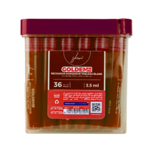 Recharge Marqueur Boite 36pcs– Haute Qualité, Pointe Fine | Scolaire & Bureau | GOLDEN SBM – Rouge – Image 1