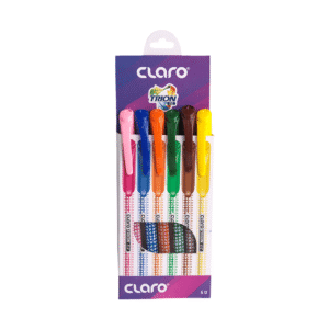 Stylo Claro Trion DZ – Design Moderne, Écriture Fluide | Scolaire & Bureau | GOLDEN SBM – Transparent – Image 1